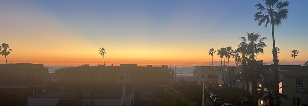 Rainbow sunset